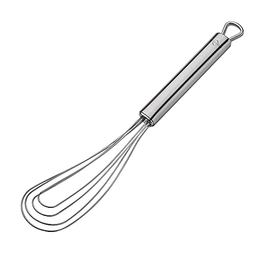 Frieling K√ºchenprofi Stainless Steel Parma Flat, Hand Eggs, Batter, and Dough, Metal Whisk for Kitchen Use, 9.5 Inch