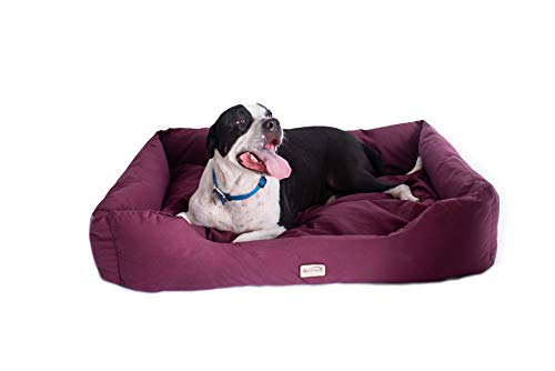 Armarkat Pet Bed 49-Inch by 35-Inch D01FJH-Xtra Large, Burgundy