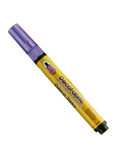 Uchida 222-C-P8 Marvy Deco Fabric Fine Point Tip Pearl Marker, Violet