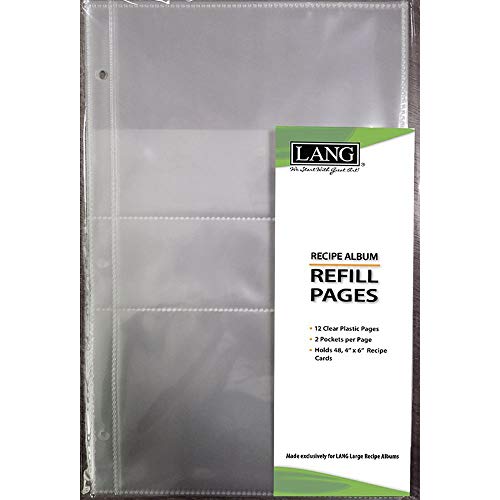 Lang Companies, Large Recipe Album Divided Refill Pages