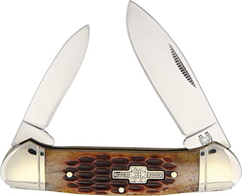 Blue Ridge Knives Canoe Amber Jigged Bone