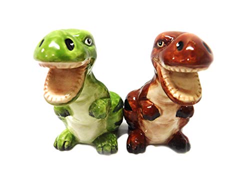 Pacific Trading Salt & Pepper Shakers - Dinosaur Magnetic Salt And Pepper Shakers