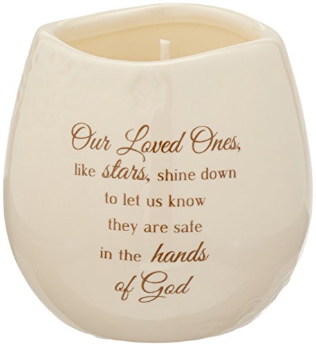 Pavilion Gift Company 19175 in Memory Loved Ones Shine Ceramic Soy Wax Candle