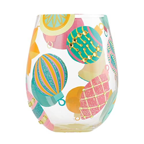 Enesco Lolita Eye Candy Stemless Glass, 4.53 Inch, Multicolor, 20 oz