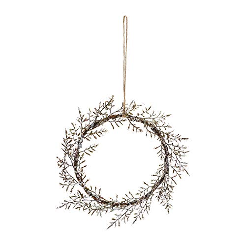 Melrose 84518 Ice Branch Wreath, 12-inch Height, Plastic