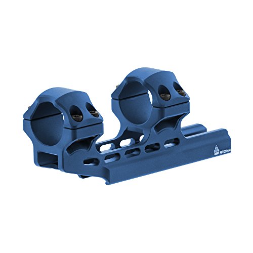 Leapers UTG ACCU-SYNC‚Äö√ë¬¢ 1" High Profile 34mm Offset Pic. Rings, Blue