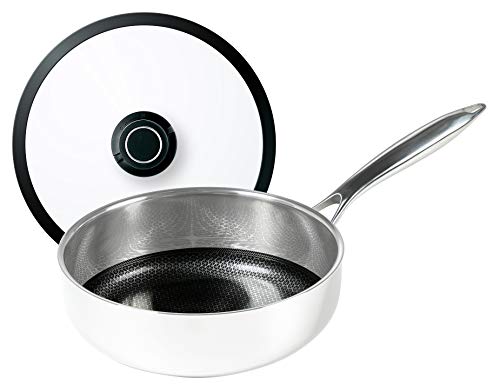 Frieling Black Cube Quick Release Cookware Saut√© Pan with Lid, 9.5-Inch/3 Quart