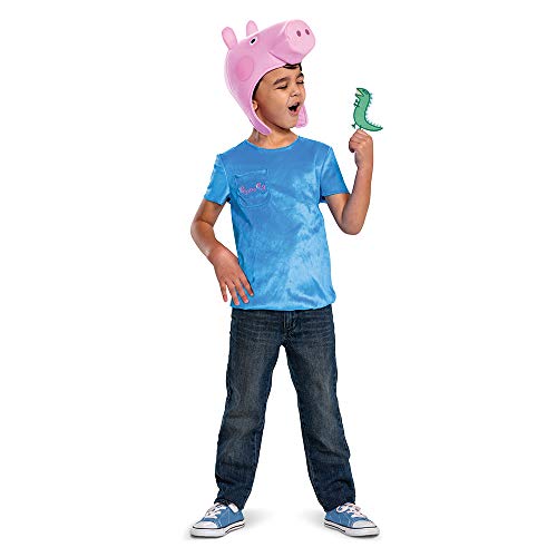 Disguise George Pig Costume for Boys, Official Nick Jr Character Top and Hat, Classic Toddler Size Small (2T)