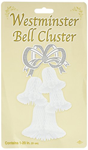 Beistle Tissue Bell Cluster (white) Party Accessory  (1 count) (1/Pkg)