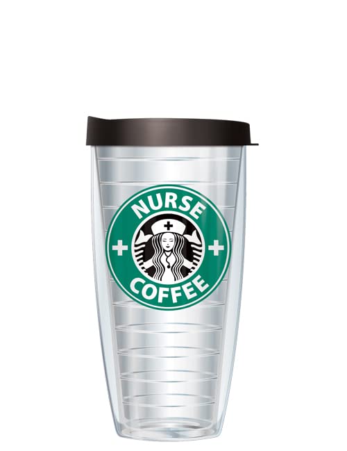 Freeheart Nurse Coffee w/ Black Lid Tumbler Cup 22 Oz | Fantastic Temperature Retention, Thermal Insulated! Dishwasher and Microwave Safe | BPA Free| Great Gift Idea