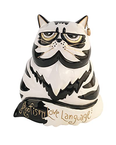 Blue Sky Clayworks Cat 21204 Aloof is My Love Language Ceramic Figurine 8" H