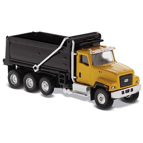 Diecast Masters CAT Caterpillar CT681 Dump Truck Yellow and Black High Line Series 1/87 (HO) Scale Diecast Model 85514