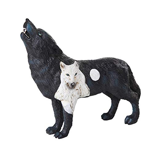 Pacific Trading Giftware The Wolf Spirit Collection Dark Moonlit Night Black Howling Wolf Spirit Collectible Figurine