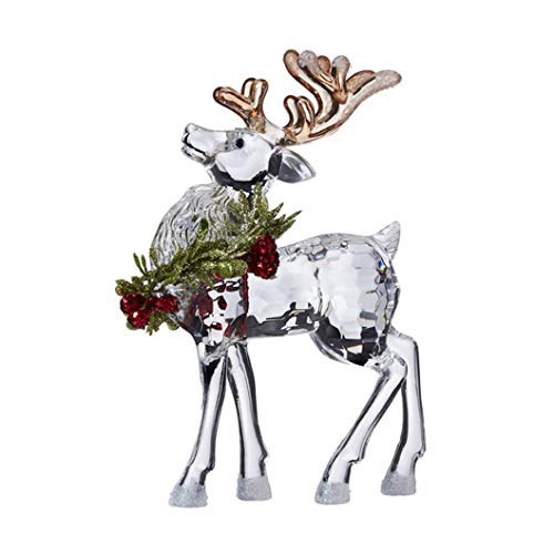 Ganz KK531 Krystal Mistletoe Reindeer, 6-inch Height, Acrylic