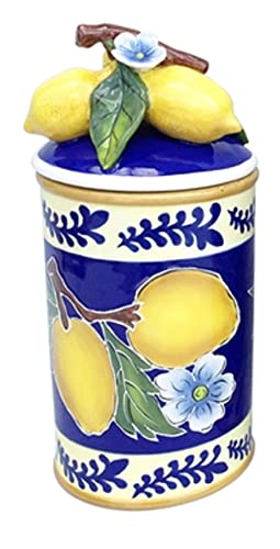 Blue Sky Clayworks Clayworks Large Lemon Canister, 5.75-inch Length