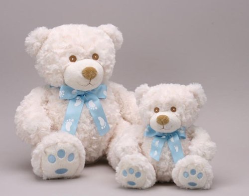 Unipak 18" Baily The Swirly Fur Baby Welcome Bear- Blue