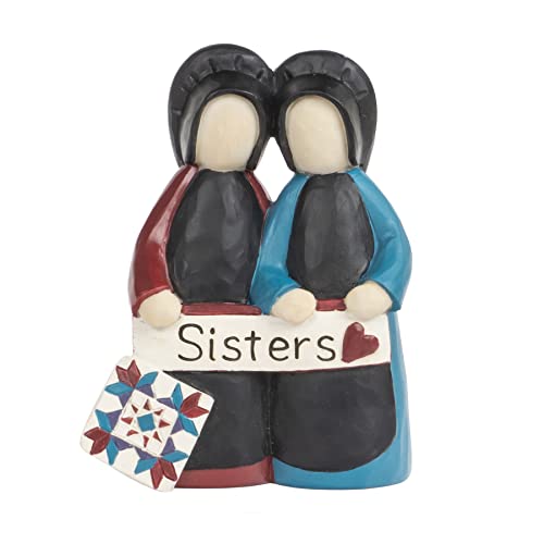Blossom Bucket 221-13301 Sisters Amish Girls, 3.5-inch