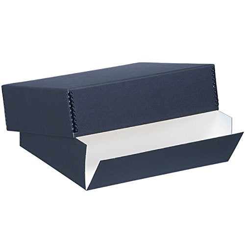 Lineco Archival 16" x 20" Print Storage Box, Drop Front Design, 16 1/2" x 20 1/2" x 1 1/2", Exterior Color: Black