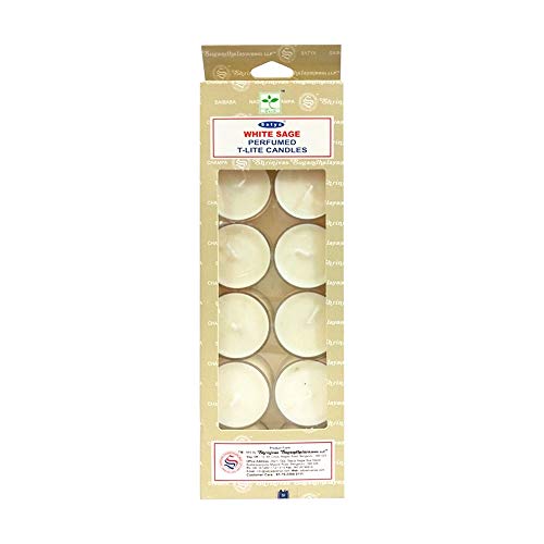 New Age Imports Satya White Sage Perfume T-Light Candles