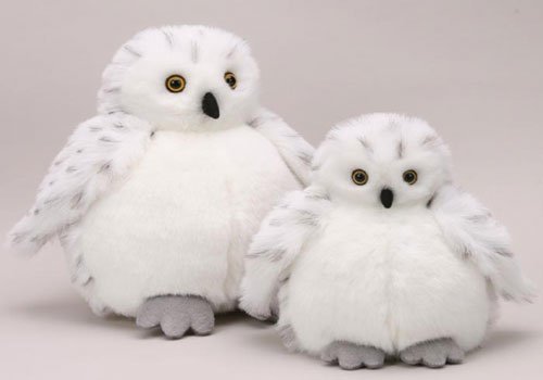 Unipak White Snow Owl Baby Plumpee Plush Toy 7 H