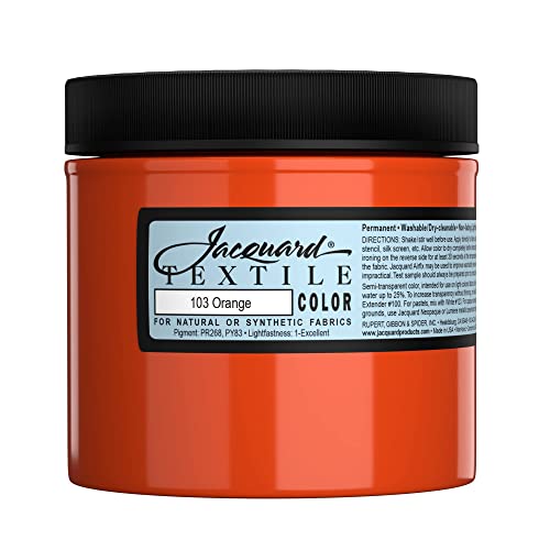 Jacquard Textile Paint 8 Oz Orange