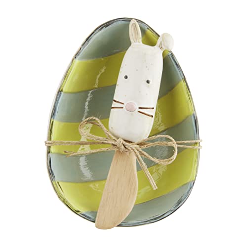 Mud Pie Easter Dip Cup, Egg, 4" x 5.6", Stoneware
