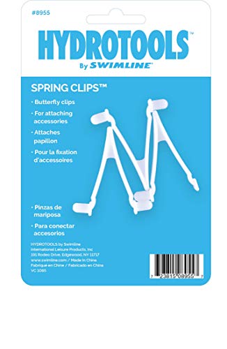 Swimline Butterfly Clips (3 Pack), White, One Size