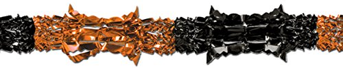 Beistle Metallic Garland (orange & black) Party Accessory  (1 count) (1/Pkg)