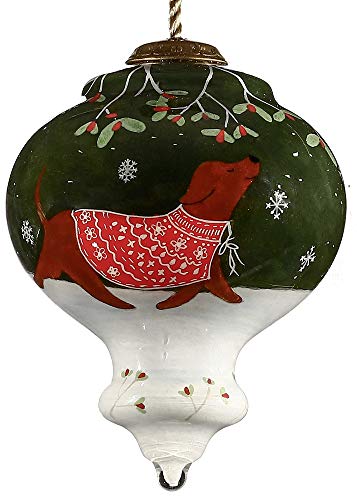 Inner Beauty 1812033 Cozy Little Christmas Hand Painted Blown Glass Ornament