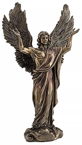 Unicorn Studio 14.63 Inch Metatron Cold Cast Decorative Statue Display, Bronze Color