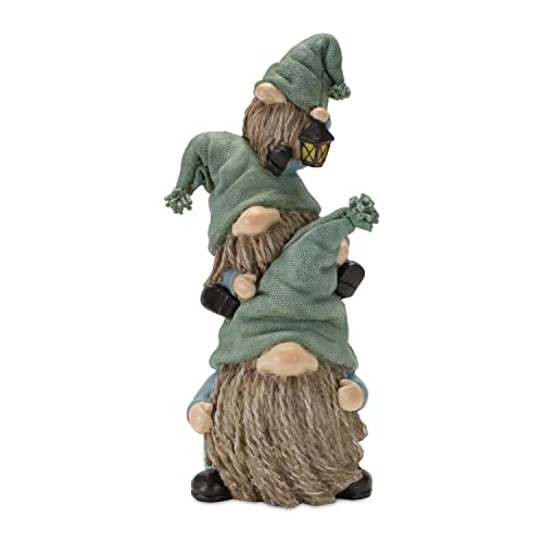 Melrose 85437 Triple Gnome Stack Figurine, 11-inch Height, Resin