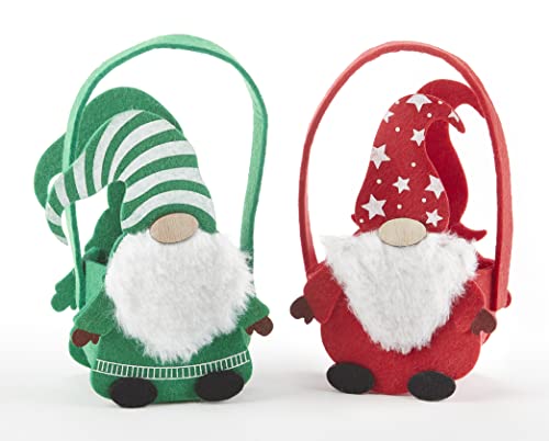 Delton Felt Christmas Gnome Bag, 2 Assortment