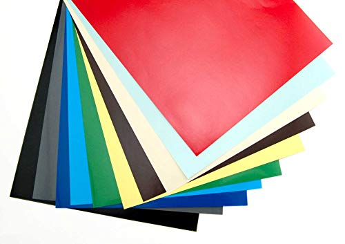 Hygloss Products Super Glossy Paper-12 Sheets, 10"x13" 1 each of 12 Assorted Colors, 10 x 13-Inch