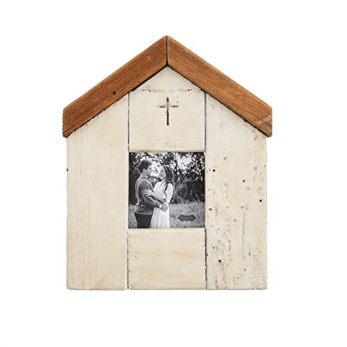 Mud Pie HOUSE FRAME 3X3,8" x 6 1/2",White
