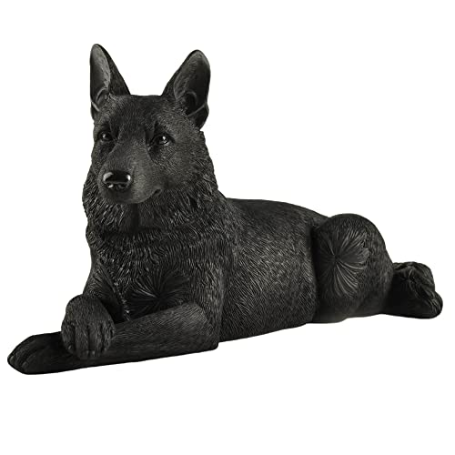 Boulevard East Concepts Black German Shepherd Dog Breed Collectible Figurine - 12 Inch
