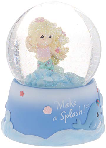 Precious Moments 193102 Make A Splash Mermaid Musical Snow Globe WATERBALL, Multi