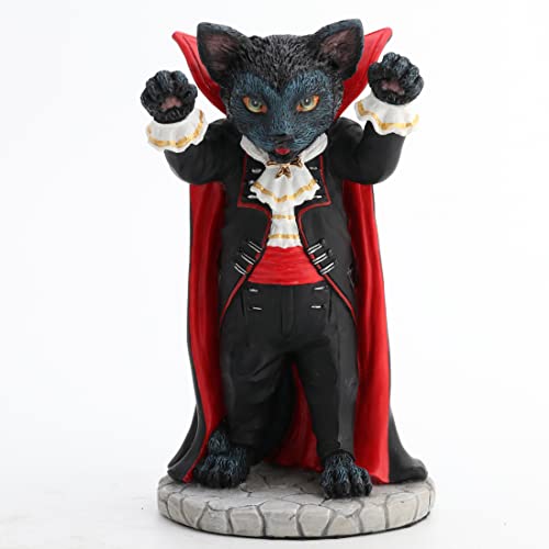 Unicorn Studio Veronese Design 5" Count Catcula Spooky Nosferatu Vampire Cat Resin Animal Collectible Figurine