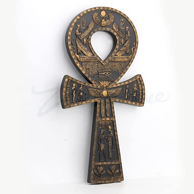 Veronese Design 16 Inch Egyptian Ankh Wall Resin Wall Sculpture