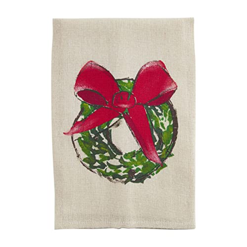 Mud Pie Farm Painted Towel, 1.0 Count, Wreath