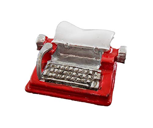 Aztec Imports Dollhouse Miniature 1:12 Scale RED Typewriter #G8579