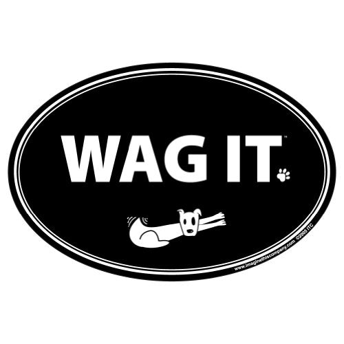 Imagine This Company Oval Magnet, Wag It