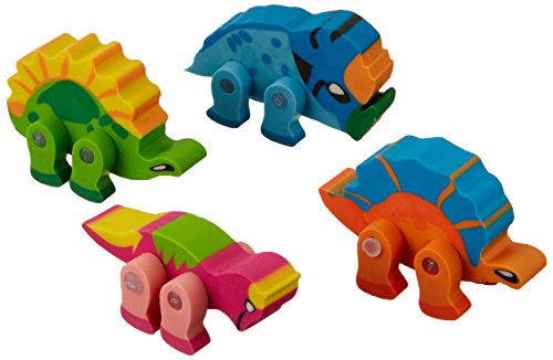 Fun Express Dinosaur Movable Erasers - Office Fun & Office Stationery