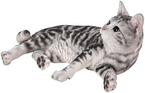 Hi Line Gift Ltd Lying Down American Shorthair Cat Statue