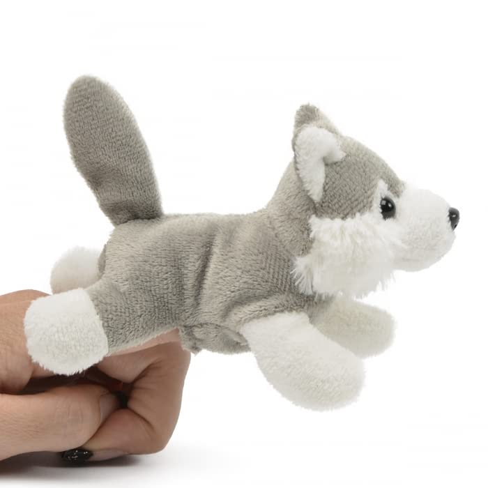 Unipak 1155WO Wolf Plush Finger Puppet, 5-inch Length