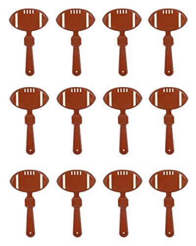 Beistle Football Clappers, 12 Piece, Brown/White
