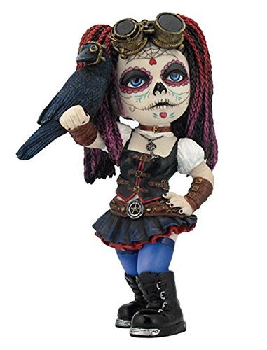 Unicorn Studio 5.75" Cosplay Kid SteamPunk Gothic Decor Statue Day of the Dead Crow Figurine