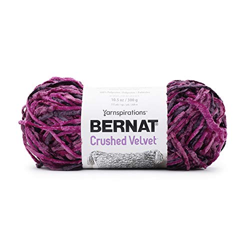 Spinrite Yarns (CA) Bernat Crushed Velvet Yarn, Bright Magenta