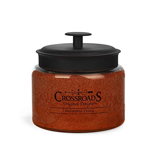 Crossroads CCR48 Cranberry Cider Jar Candle, 48 Oz