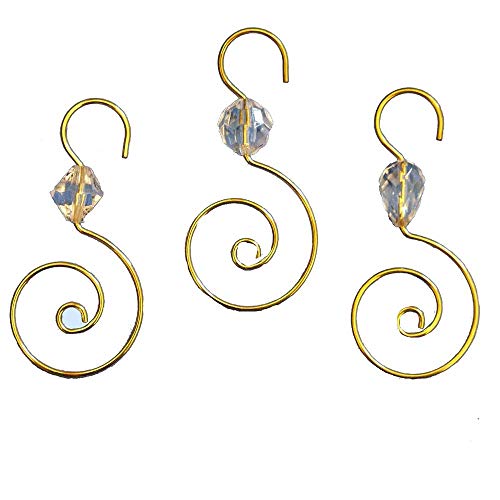 Kurt Adler Clear Acrylic W/gold Wire Ornament Hooks 24pc.