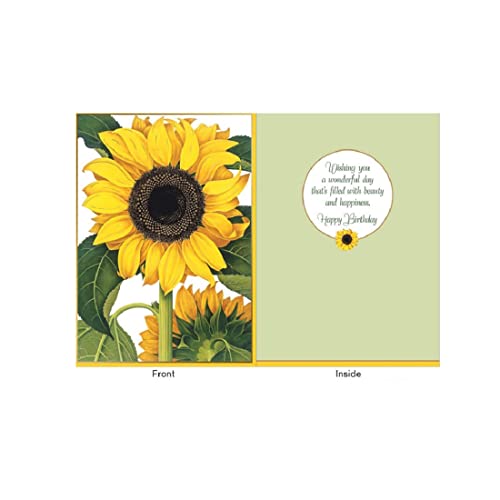 Design Design Sunflower Closeup Birthday Card, Her